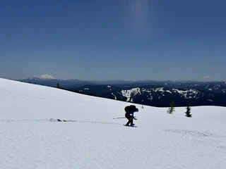 Avalanche rescue practice on the Mt. Hood National Forest