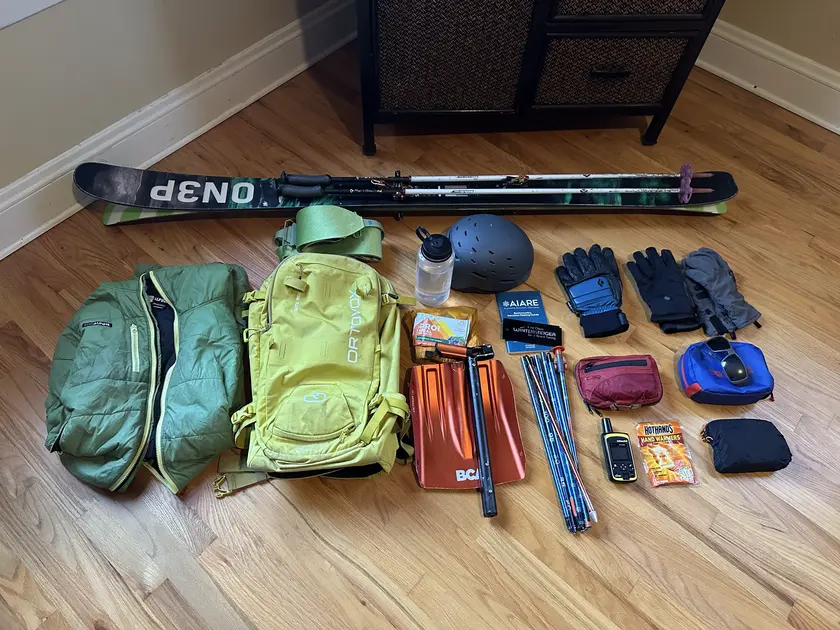 Example of a fully assembled kit ready for a day of touring